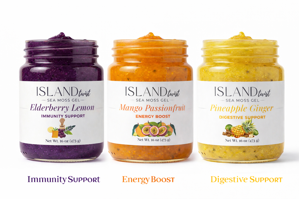 Island Twist Sea Moss Gel 3-Pack Bundle | All Three Flavors-Sea Moss Gel-IslandTwistShop